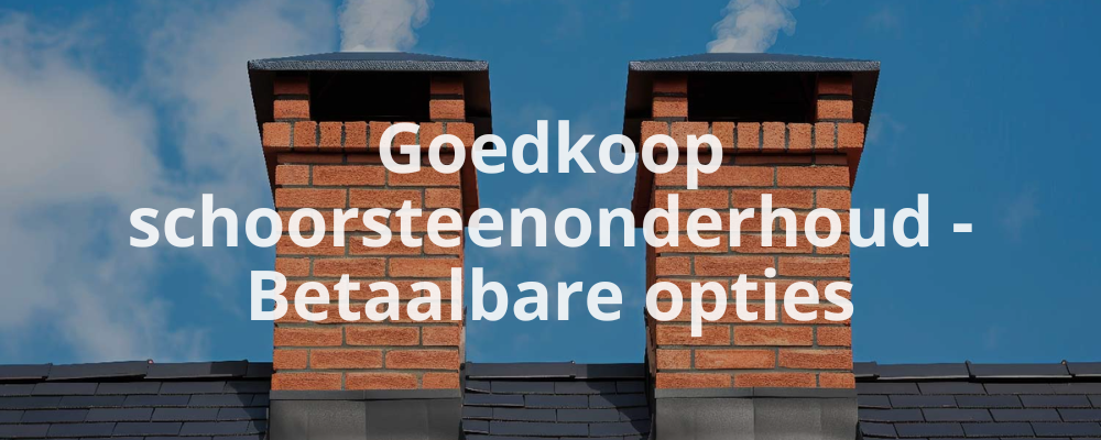 Goedkoop schoorsteenonderhoud - Betaalbare opties