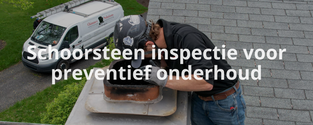 Schoorsteen inspectie voor preventief onderhoud